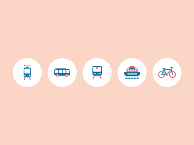 Transportation in Helsinki graphicdesign icon illustration pictogram transportation