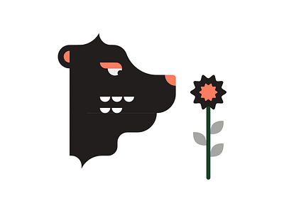 The Staring Bear animals character creatures finland folklore illustration vector