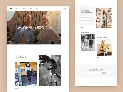 Collection / Blog layout clean design ecommerce fashion minimal product shop ui ux web