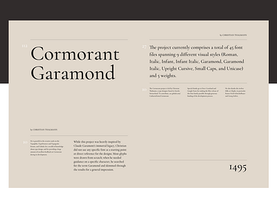 Cormorant Garamond Type Exploration art direction garamond typography ui ux web website