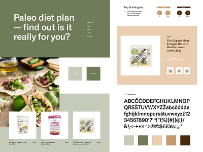 Healthy Food Shop Art Direction art direction clean design ecommerce layout minimal page typography ui web website