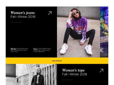Split Screen Layout - Collection art direction clean design ecommerce fashion minimal page typography ui web website