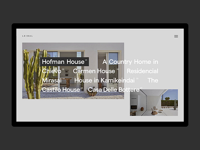 Project List art direction clean design layout minimal page typography ui web website