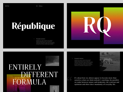 Typography Exploration Rando & Rando Display art direction clean design layout minimal page typography ui web website
