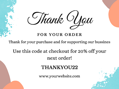 Thank You By Order branding design graphic design illustration motion graphics thank you thanks thankyou thankyoucard typography