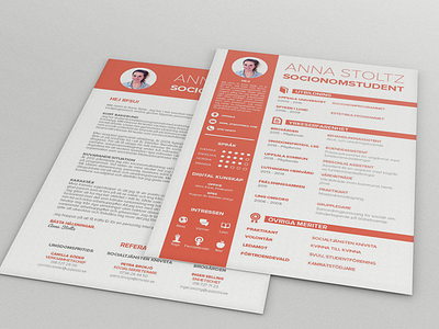 Resume / CV curriculum cv design letter minimal minimalistic personal profile resume vitae