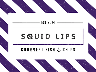 Squid Lips Fish and Chips - Logo concept