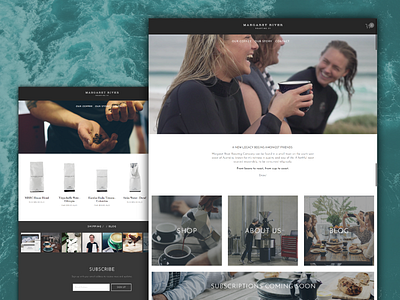 Website design - Margaret River Roasting Company coffee ecommerce minimalist simple ui ux video web design website