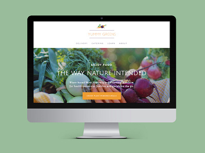 Yummy Greens - Website fruits minimalist simple squarespace ui ux vegan web design website