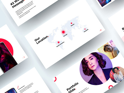 Red Template Design branding graphic design logo ui