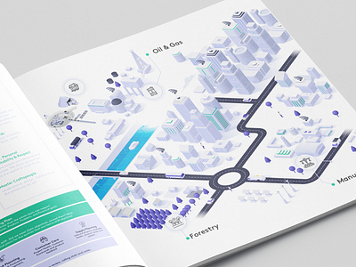 GoGo City Infographic Isometric illustration infographic isometric