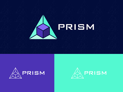 Prism Logo Design - Geometric / Crypto / Prism bitcoin ethereum blockchain protocol colorful crypto data saas financial finance fintech logo design modern prism pyramid software symbol tech technology