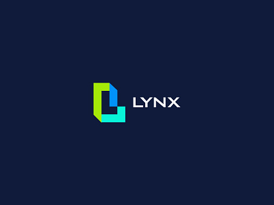 Lynx Logo data geomatric l logo logomark minimal modern network network company tech technology wifi