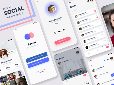 Social App Ui design animation app app design app redesign creative design design graphi instagram ios ios app iphone media photo app social app social media ui uiux design ux