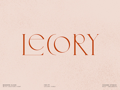 Lecory Font #01 branding clean feminine instagram ligature logo modern popular font serif serif font women