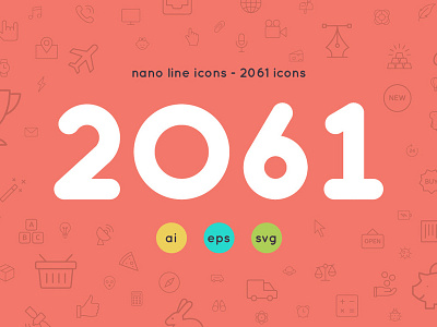 Nano Line Icons android app eps icon ios iphone line mobile outline stroke svg vector