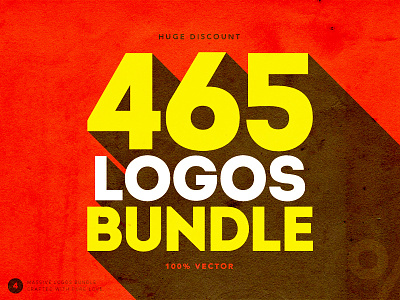 465 Logos Bundle badges download logo minimalist retro simple vector vintage