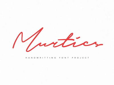 Murtics Font brand branding clean font lettering ligature minimalist quote signature simple