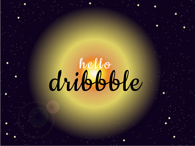 Hello Dribble design hello hello dribbble illustration