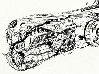 Giant Spaceship Design WIP conceptart design scifi spaceship tech wip