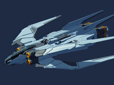 Scifi Jet Concept Art