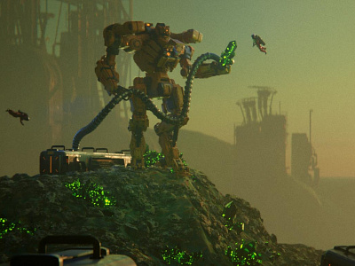 Mining Mech Render Test