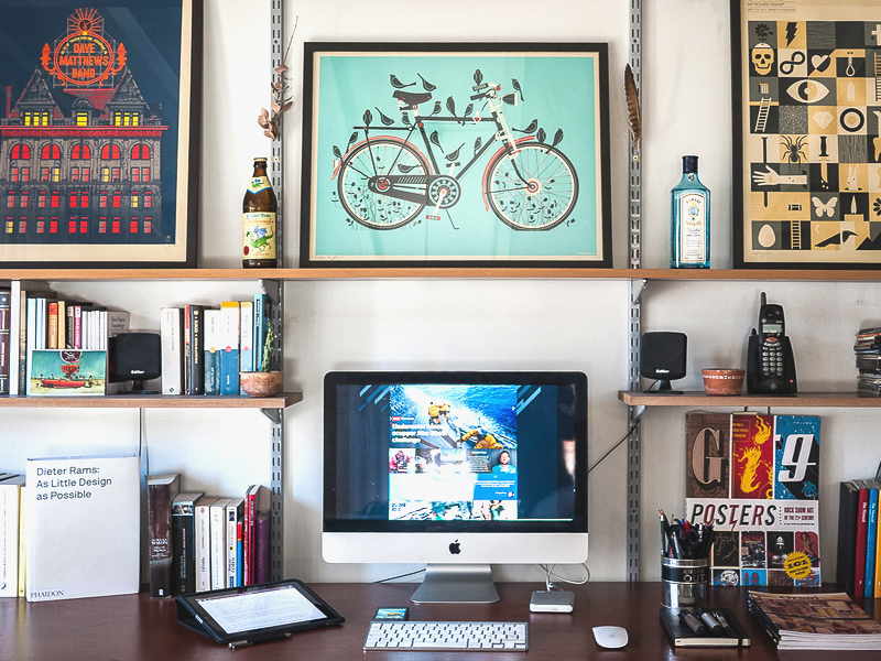 My Workspace workspace work designer desk imac posters