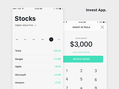 Invest App. Stocks.
