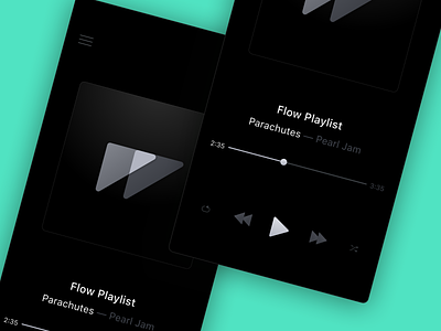 Music App. Dark Mode. animation dark mode flow ios music music app sketch ui ui kit
