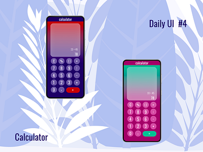 Calculator dailyui design ui ux