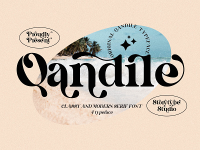 Qandile Typeface 3d animation app branding design graphic design icon illustration logo motion graphics ui