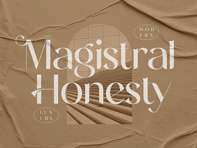 Magistral Honesty Typeface