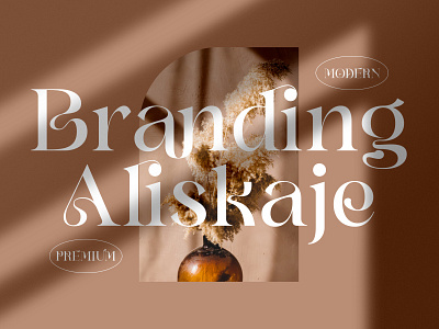 Branding Aliskaje Typeface