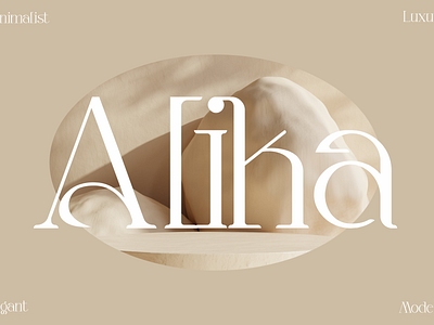 Alika Typeface 3d animation app branding design graphic design icon illustration logo motion graphics ui