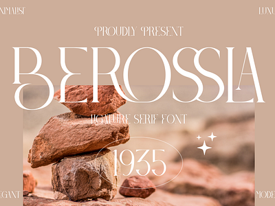 Berossla Typeface 3d animation app branding design graphic design icon illustration logo motion graphics ui