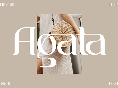 Agata Typeface 3d animation app branding design graphic design icon illustration logo motion graphics ui