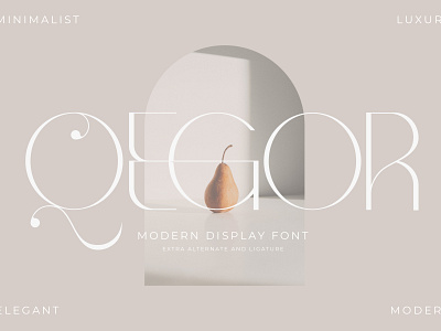 Qegor Typeface 3d animation app branding design graphic design icon illustration logo ui