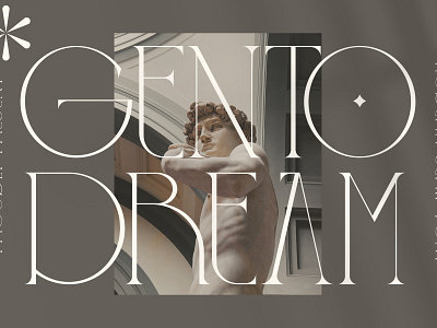 GENTO DREAM Typeface 3d animation app branding design graphic design icon illustration logo ui