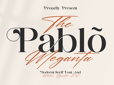 The Pablo Meganta Font Duo Typeface