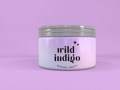 Wild Indigo beauty branding graphic design logo