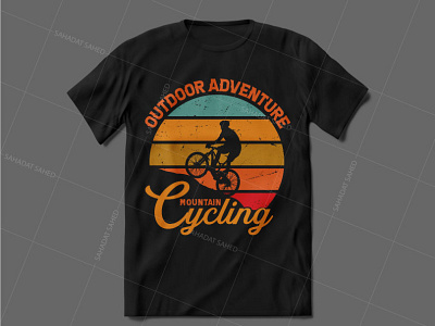 Mountain Cycling T-shirt Design adventure custom tshirt cycling cycling tshirt mountain t shirt t shirt design