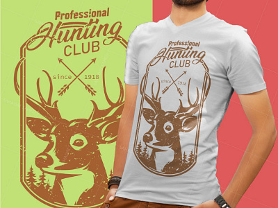 Hunting club T-shirt Design