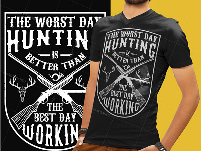 Hunting Day T-shirt Design custom tshirt hunting hunting day hunting t shirt t shirt t shirt design typography t shirt