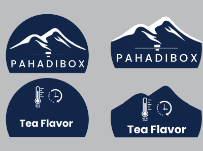 Pahadi Box Logo logo tag tea tea tag