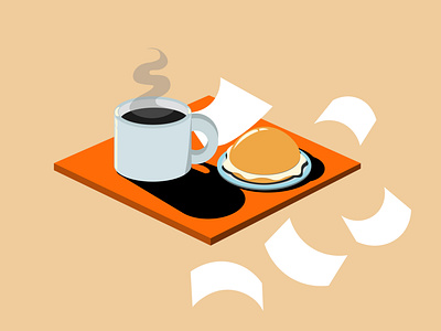 Coffee and Bread design illustration vector
