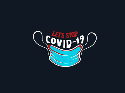 LET'S STOP COVID-19 app branding design icon illustration logo typography ui ux vector