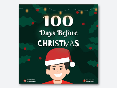 100 Days Before Christmas 3d animation app branding christmas design graphic design holiday icon illustration logo season typography ui ux vector