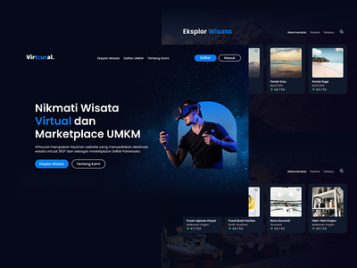 Virtual Tour Web Design tour app ui ui design vacation app web design