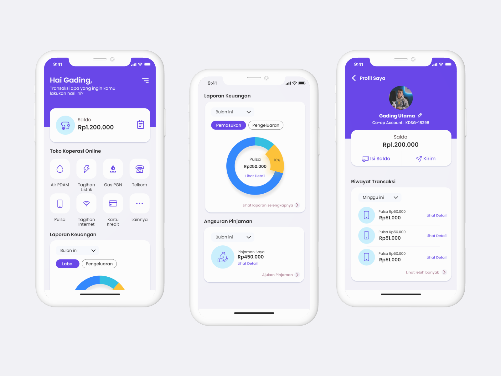 Digital Cooperative UI Design by Gading Utama on Dribbble