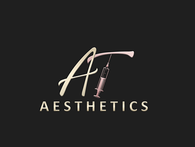 AT aesthetics logo design
